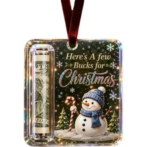 Irovami Porte-monnaie de Noël bonhomme de neige - Ornement suspendu (1/5)