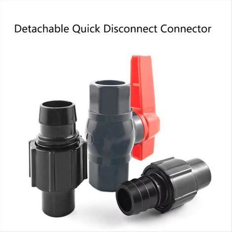 Régulateur de Débit D'Air et D'Eau pour Aquarium de 16 à 20 mm, Tube Séparateur de Tuyau, Pompe à Eau Réglable, Filtre, Vanne de (1/5)