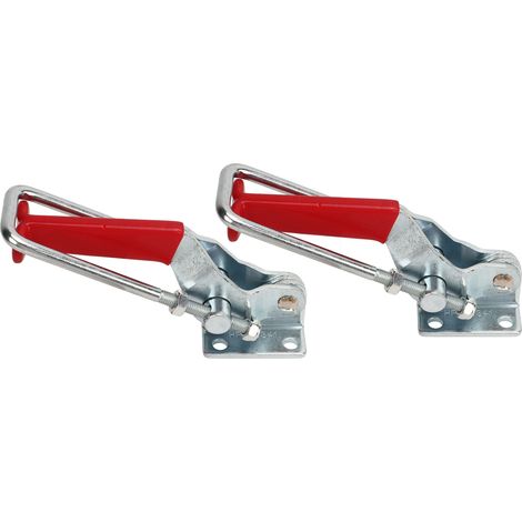 Lot de 2 pinces à bascule en U, capacité de 907 kg (2000 lb), robustes, réglables et autobloquantes, pour remorques et camping-cars. (1/5)