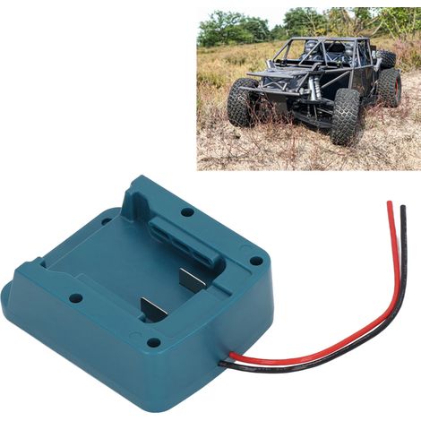 Adaptateur de roue électrique avec fusible pour batteries Milwaukee 14,4-20 V  connecteur d'alimentation pour batteries lithium-ion Milwaukee utilisées dans les voitures, robots et camions télécommand (1/5)