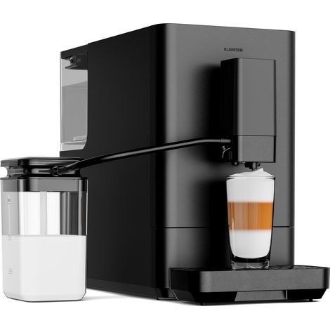Klarstein Kaffeevollautomat Velaire - 20 Bar, LED Touchscreen, Edelstahlmahlwerk 15 Stufen, Milchsystem 0,75 l, 1,5 l Wassertank, Selbstreinigung, Vollautomat Kaffeemaschine