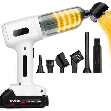 Aspirateur de voiture à batterie haute puissance (5000 Pa), aspirateur portable sans fil 2 en 1 (1/5)