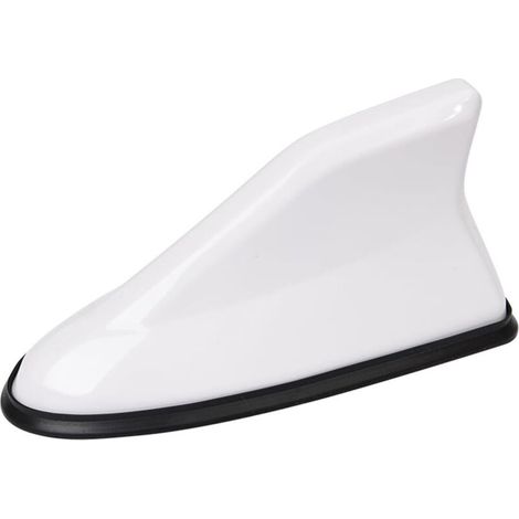 Décoration D'antenne de Toit D'aileron, Requins Voiture Couverture D'antenne D'aileron de Requin Antennes de Toit Automobile, pour La Plupart des Voitures, Améliorer Le Signal(Blanc) (1/5)