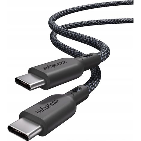 Câble USB-C Innostyle à charge rapide pour iPhone et Samsung, 240 W, gaine Kevlar, 2 m (1/5)