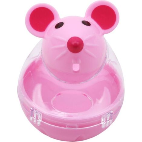 Dispositif anti-déversement Souris Tumbler Jouet interactif intéressant pour chat Jouet anti-déversement pour animal de compagnie Chat Chien Dispositif anti-déversement automatique Balle anti-déversem