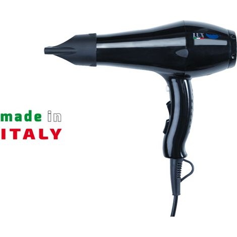 Asciugacapelli Lux professional Nero a 2 velocità 1800 W