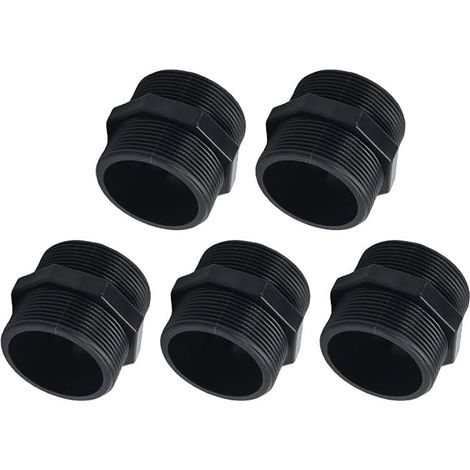 5 PC mâle à mâle Hex mamelon, 3/4 pouces (1/5)