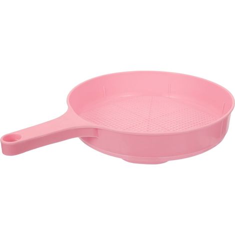 Tamis de Jardin en Plastique Rose pour Jardinage Extérieur, Tamis Polyvalent Améliorant L'aération Drainage du Sol pour Projets Paysagers