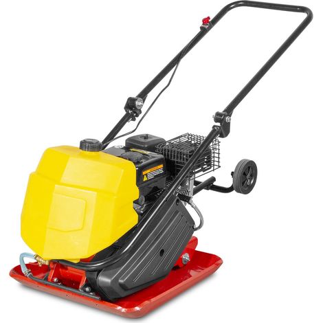 Torros – Plaque vibrante 13 kN – Moteur essence 4 temps 6,5 ch – Réservoir d'eau pour compactage asphalte – TPT1300W