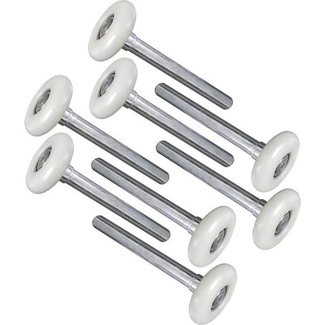 Lot de 8 rouleaux de porte de garage en nylon durable de 5,1 cm 6200ZZ 11 roulement à billes tige de 170 mm (8 rouleaux de porte de garage 170 mm) (1/5)
