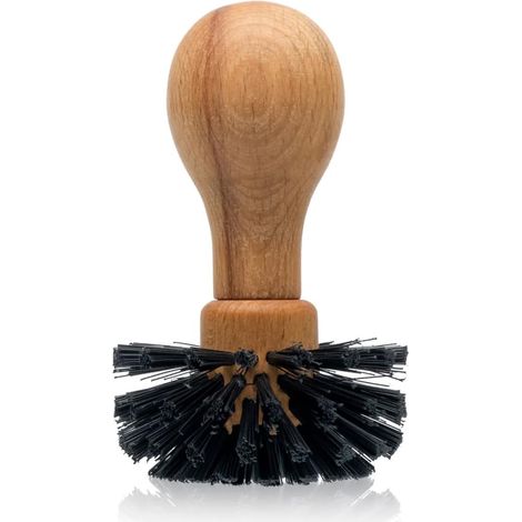 Barista Zubehör aus Naturmaterialien Barista Pinsel Reinigung der Espressomaschine von Pulverresten und Rückständen passgenau für E61 Durchmesser 62mm (1/4)