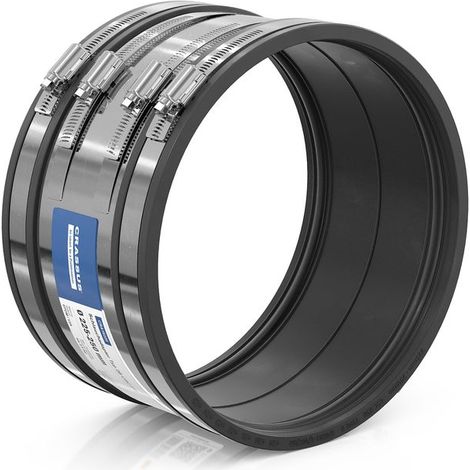 Adaptateur de flexible CR type 2B CSC 250 (225-250 mm), jusqu'à 2,5 bar, EPDM / V2A
