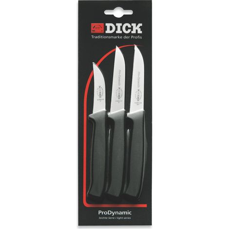 Dick Couteaux de cuisine set de 3 couteaux ProDynamic avec/sans tranchant dentelé 1 couteau d'office