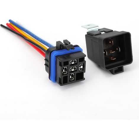 Waterproof automotive switching relay 12V/24V 40A/80A/4-pin, 5-pin, normally open/normally closed, 40A/12V-4-pin [Single relay] 40A (1/4)