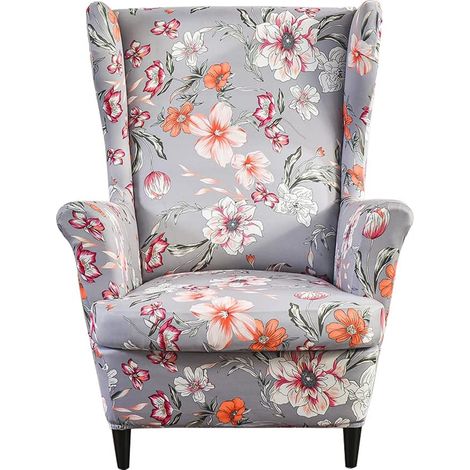 Fundas para sillones orejeros, fundas para sillones orejeros para sala de estar, fundas para sillones orejeros de éxito (1/4)