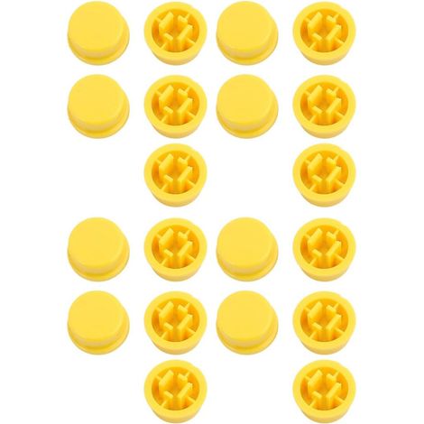20 pièces boutons tactiques ronds en forme plaque protection gel pour 12x12x7,3mm sécurité ab (1/2)