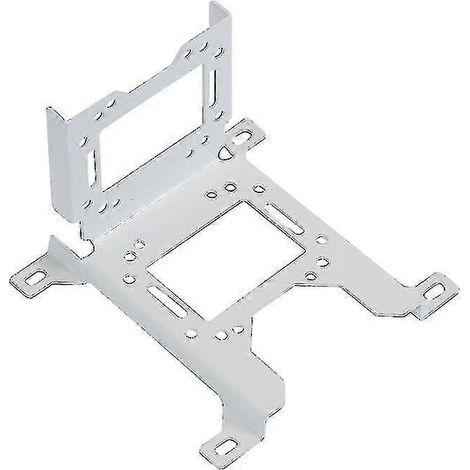 Support de radiateur pour pompe de refroidissement liquide PC, support de réservoir de drainage, support de montage pour dissipateur thermique et ventilateur (couleur : blanc) (1/3)