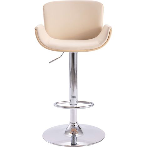 Maison Exclusive - Barhocker Creme Kunstleder