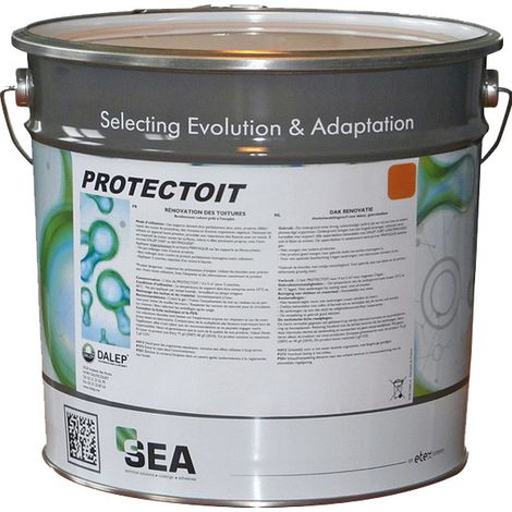 Dalep – Peinture pour toiture imperméabilisante marron 4L – Adhérence élevée – Pour ardoises, tuiles béton et terre cuite – Microporeux (1/4)