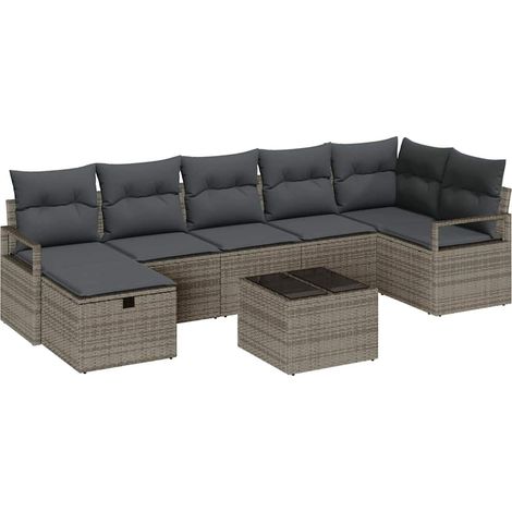 Maison Exclusive - Sofa Set mit Kissen 4 pcs Poly-Rattan