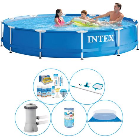 Intex Piscine Tubulaire Ronde - 366x76 cm - 5-pièces  S21007 (1/5)