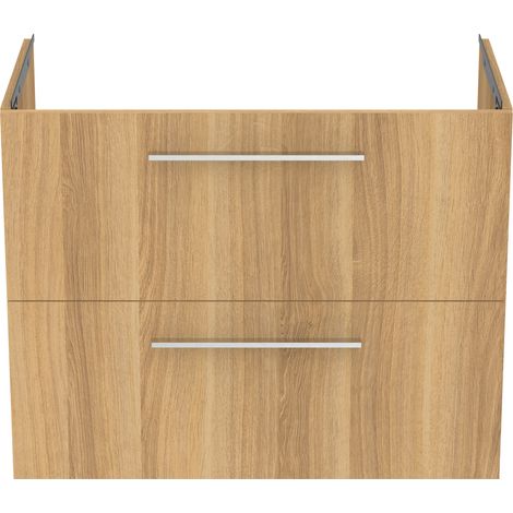 Ideal Standard i.Life A - Mueble bajo lavabo, 80x44x63 cm, 2 cajones, roble T5256NX (1/5)