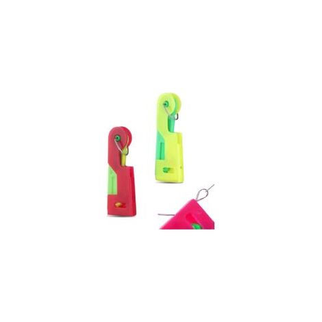 2 enhebradores de aguja, enhebrador de plástico para manualidades, enhebrador de aguja de plástico para costura, punto de cruz, enhebrador de costura (color aleatorio) - Crezuo