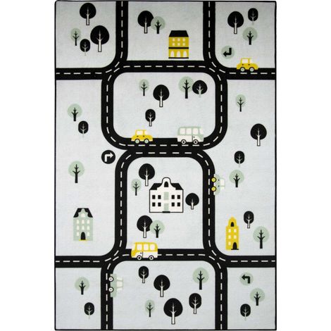 Tapis enfant Ring Road - bleu (1/5)