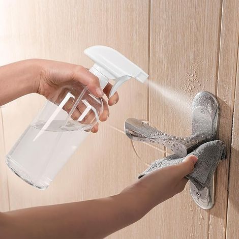 Flacon pulvérisateur en plastique réutilisable (Buse réglable à double mode : pulvérisation et jet) — Adapté aux solutions de nettoyage et à l'arrosage des plantes.
