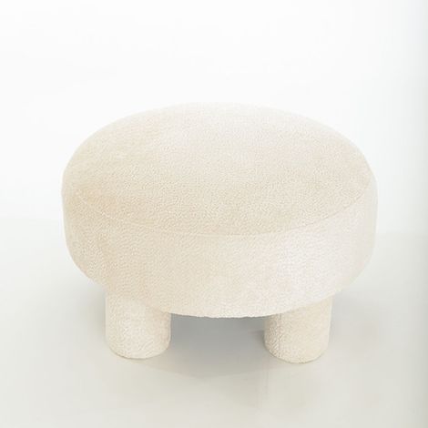 FLOCON - Pouf Tabouret bas - Polyvalent et confortable (1/2)