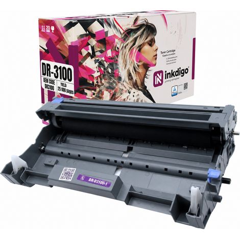 Tambor Inkdigo DR3100 compatible con Brother DCP-8060 HL-3145 MFC-8460DN con certificación TÜV. (1/5)