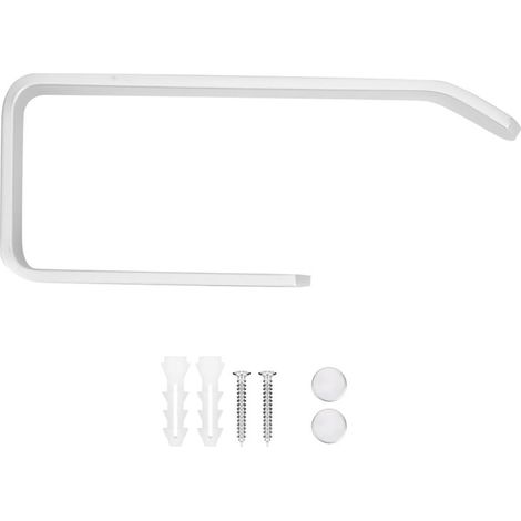 Porte-serviettes mural en aluminium alumine, support pour papier toilette, rangement pour rouleau de papier toilette, réf. 417041, finition mate. (1/5)