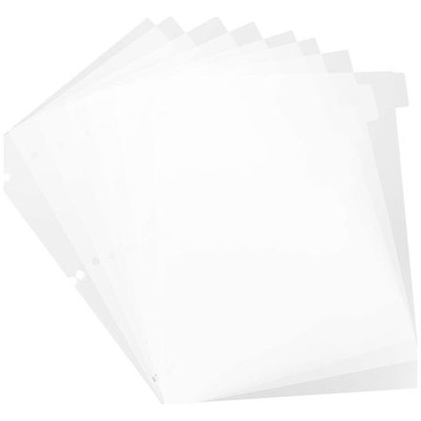 1 Nachfüllpackung für Ringbücher, Trennblätter für Notizbücher, Einlagen für Notizblöcke, Trennblatt-Nachfüllpackungen – 28 x 23 cm (1/4)
