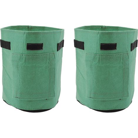 Sac de Culture Renforcé Non Tissé pour Pommes de Terre, Tomates et Légumes, Vert Prairie (1/5)
