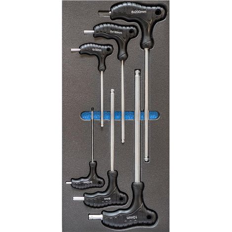 Juego 12 llaves hexagonales con mango termoformado suave de 3-8mm Fervi TM01/012 (1/2)