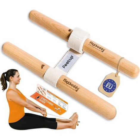 BelleRise - Outil d'étirement 2 en 1 pour flexibilité et dos, soulagement douleur, compact pour maison, bureau et salle de sport (1/5)