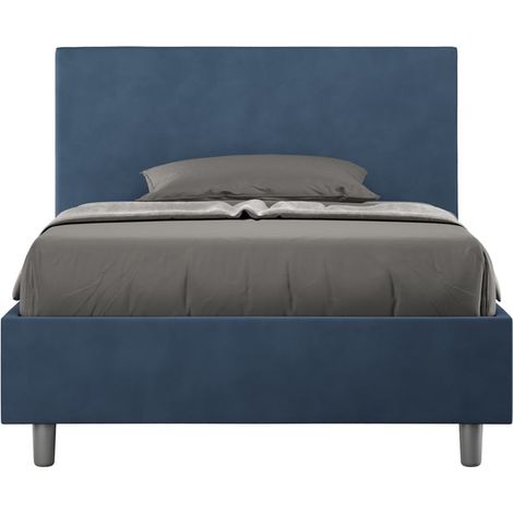 Letto 1 Piazza e Mezzo 120x190 cm Senza Rete Adele Blu (1/4)