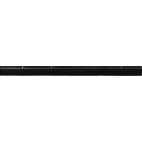 vidaXL Screw-on Door Brush Seals 2 pcs Black 100 cm Aluminium Alloy