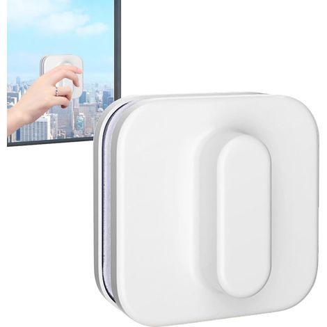 Nettoyeur De Vitres De Voiture Magnétique pour les Vitrages de 3 à 10 mm Outil Dé Nettoyage Dé Vitres Double Face Avec Aimant Nettoyant (1/5)