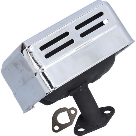 Ensemble de silencieux d'échappement métallique avec rondelle pour GX160Silver (1/4)