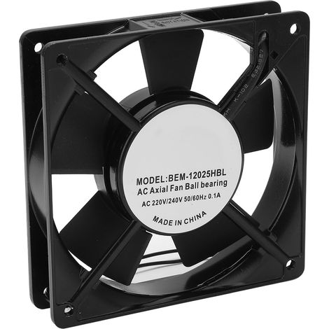 Ventilateur axial, ultra-silencieux, haute puissance, durée de vie de 50 000 heures, ventilateur de refroidissement à double roulement à billes, adapté aux projets de refroidissement, de ventilation e (1/5)