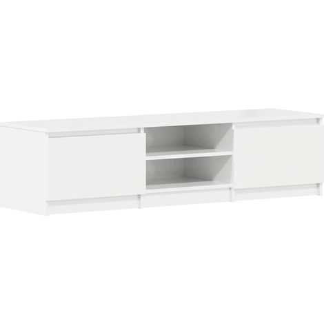 Maison Exclusive - TV-Schrank Hochglanz-Weiß 140x40x35,5 cm Holzw (1/5)