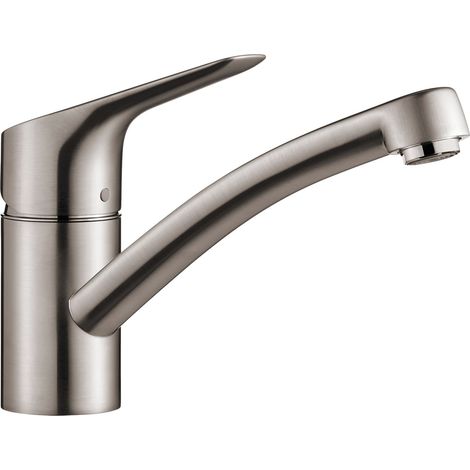 Hansgrohe 13860800 Miscelatore per lavello cucina mysport S con becco orientabile 360 ° acciaio spazzolato (1/3)