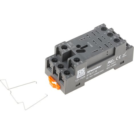 Prise femelle à montage sur rail DIN 11 contacts, Rail DIN, 300V, pour Relais 3RT RKL de RS PRO ( Prix pour 1 ) (1/2)