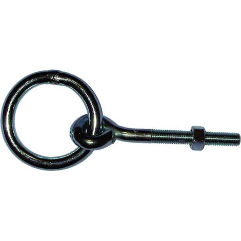 Anneau d'écurie à écrou M10 acier zingué diamètre 10 mm - TORBEL INDUSTRIE