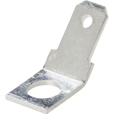 Languette 4.8 x 0.8 mm Vogt Verbindungstechnik 3823.67 45 ° non isolé métal 1 pc(s) D29605 (1/4)