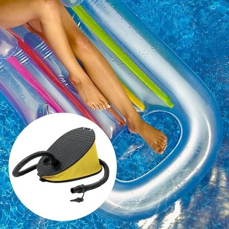 Pompe à Pied légère avec buse Gonfleur de Pompe à à Haut Volume pour Piscine Gonflable, Ballon de Plage, Matelas à air, lit, Yoga (1/4)