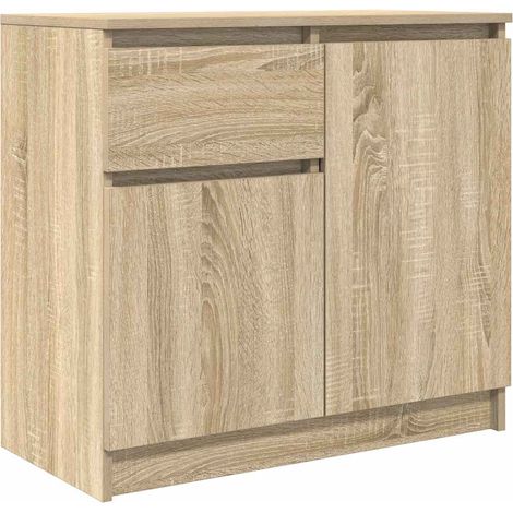 Maison Exclusive - Aparador con cajón roble Sonoma 71x35x65 cm ma