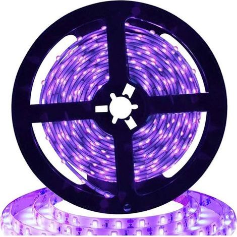 5-meter UV LED light strip, 12V UV light - ideal for Halloween, Christmas and DJ parties. (1/5)