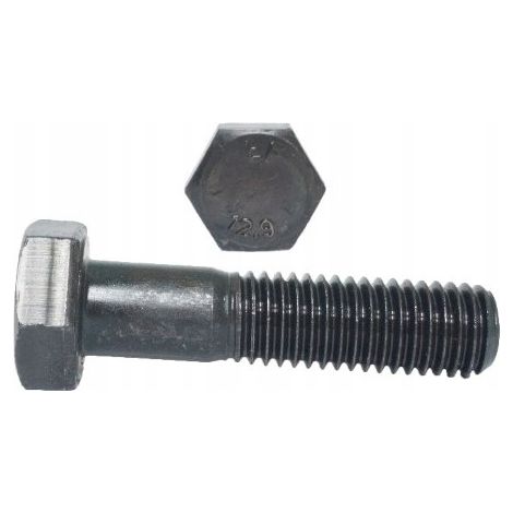 Vis à tête hexagonale M8x50 12.9 noires DIN 931 200 pièces. (1/5)